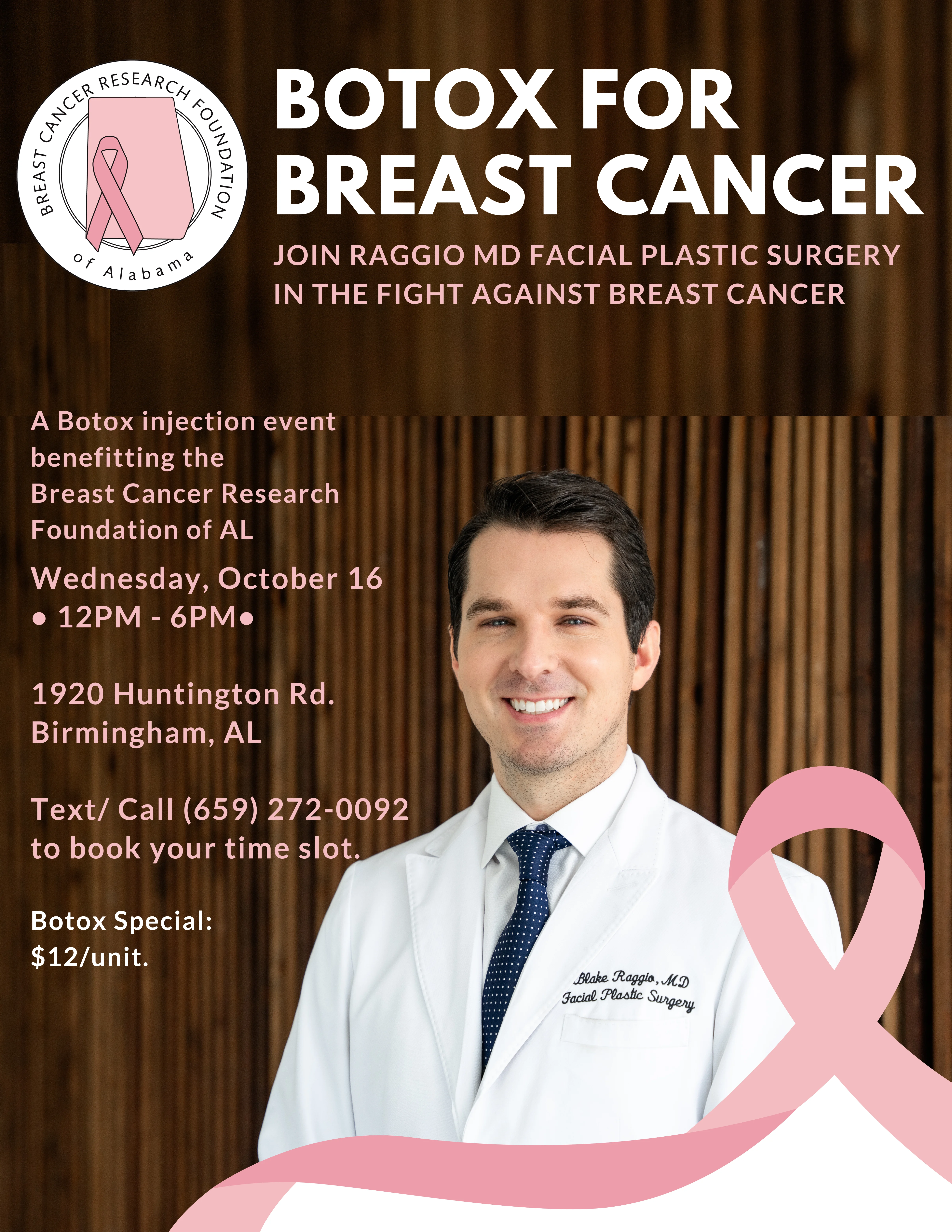 Botox for Breast Cancer 2024 8×10 flyer